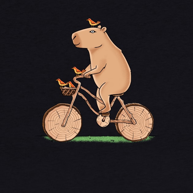 Capybara Bicycle by coffeeman